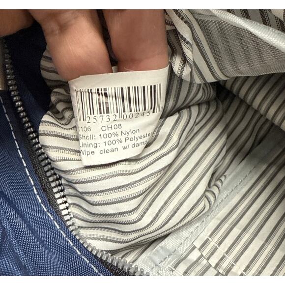 Travelon Dolphin Collection Navy Blue Messenger Shoulder Bag Nylon Roomy - Picture 8 of 8